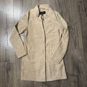 Vero Moda Beige Cream Coat New Size Xs Pockets